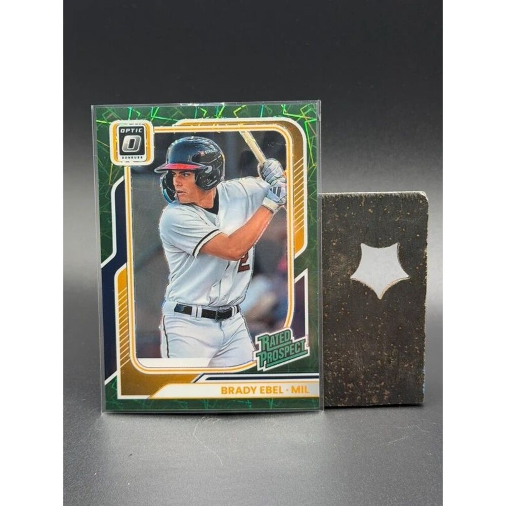 2026 Panini Donruss Brady Ebel Lime Green Optic Prizm #050/149 Brewers